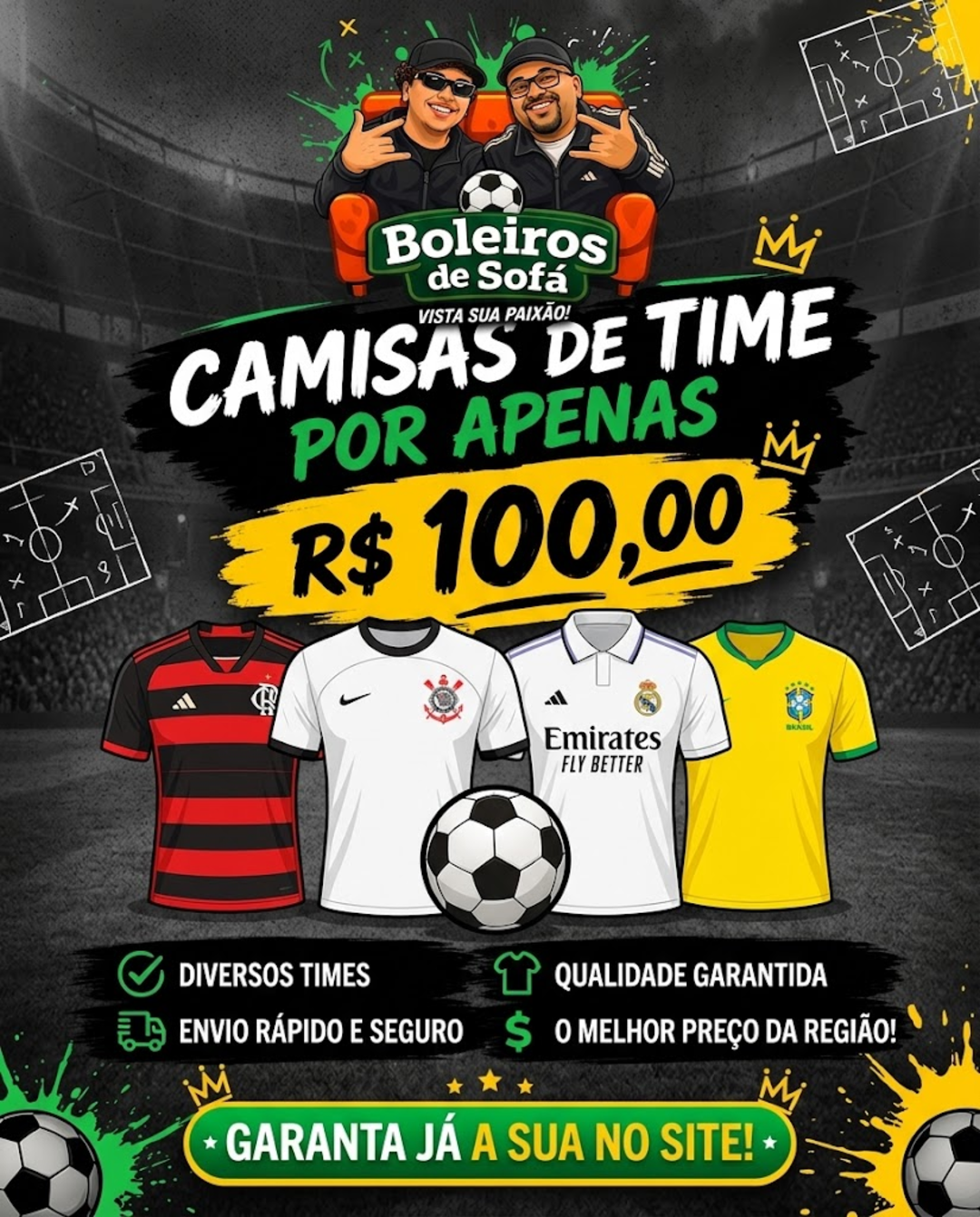 Promoção Boleiros de Sofá